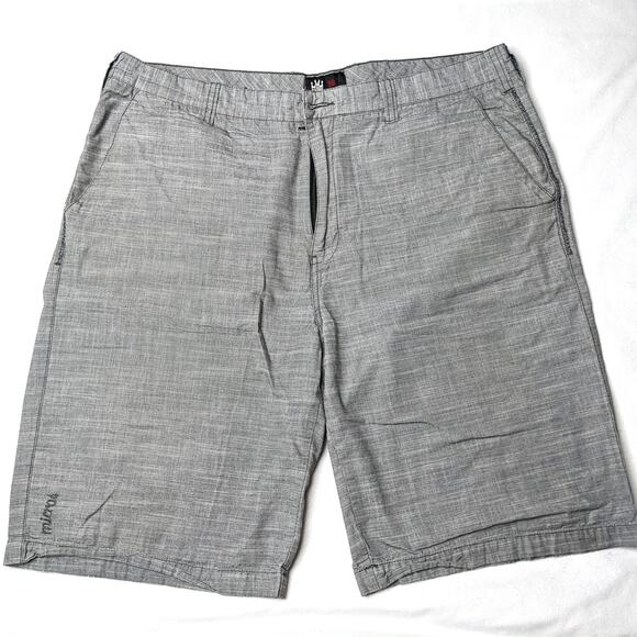 Micros Flat Front Casual Shorts Men's 38 Gray - Picture 1 of 5